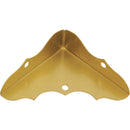 National Catalog V1854 5/8 In. x 1-3/4 In. Brass Decorative Corner Protector (4-Count)