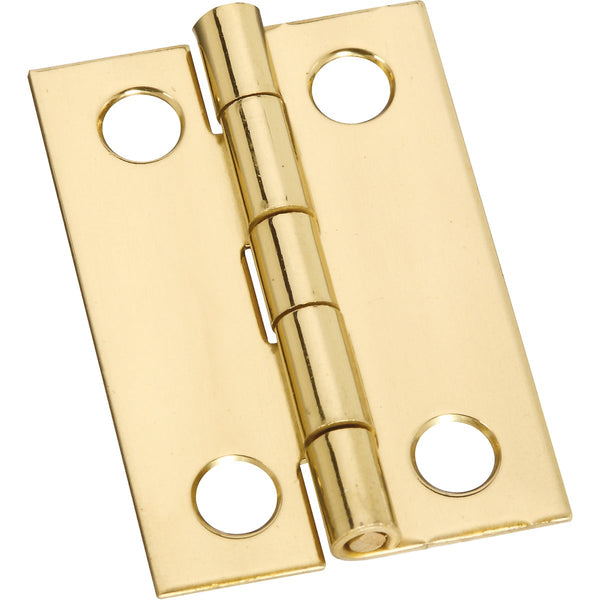 National 1-1/2 In. x 1 In. Medium Clear Coat Decorative Hinge