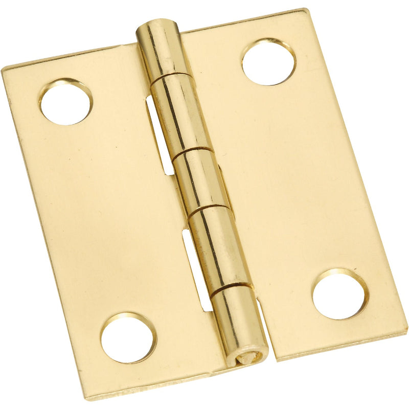 National 1-1/2 In. x 1-1/4 In. Brass Medium Decorative Hinge (2-Pack)