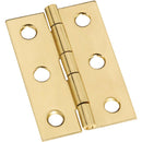 National 1-3/8 In. x 2 In. Brass Medium Decorative Hinge (2-Pack)