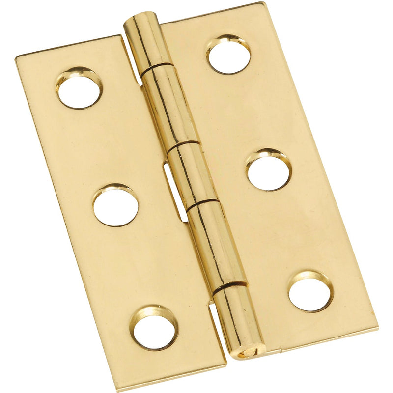 National 1-3/8 In. x 2 In. Brass Medium Decorative Hinge (2-Pack)