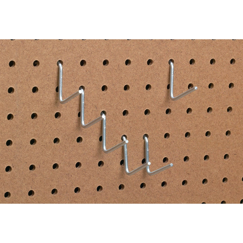 1-1/2 In. Angled Pegboard Hook (6-Count)