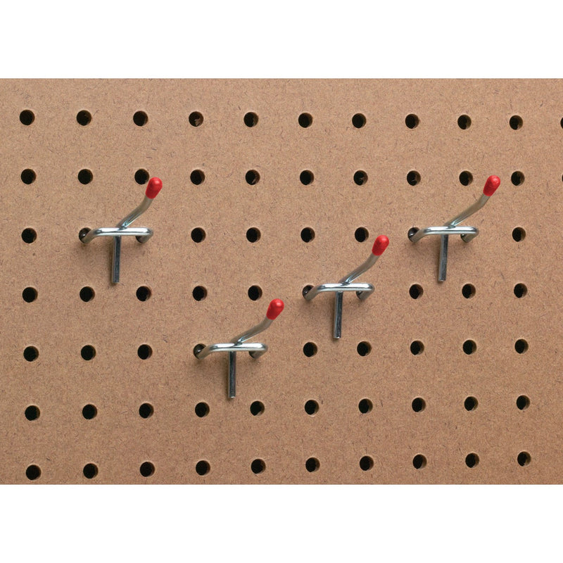 2 In. Light Duty Safety Tip Straight Pegboard Hook (4-Count)