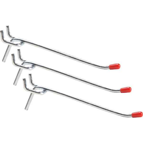 4 In. Light Duty Safety Tip Straight Pegboard Hook (3-Count)