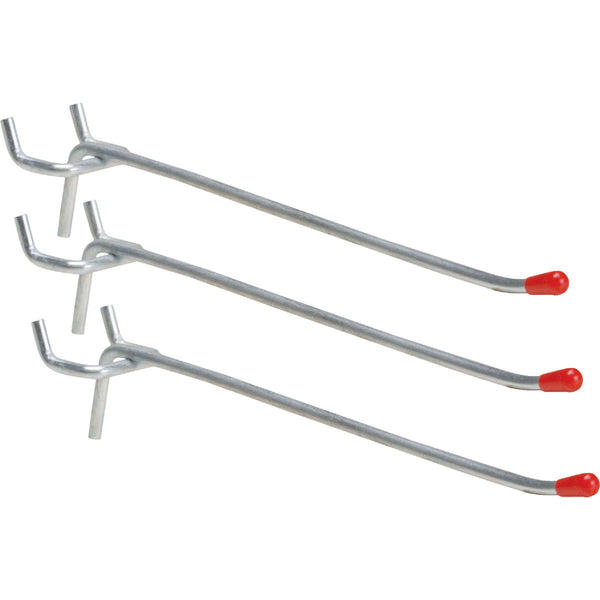 6 In. Light Duty Safety Tip Straight Pegboard Hook (3-Count)