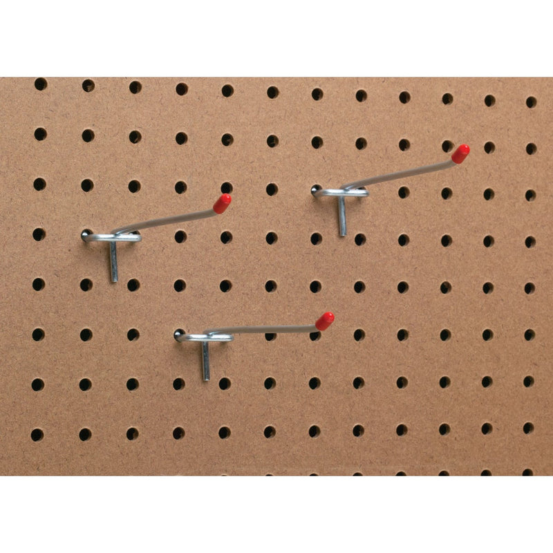 6 In. Light Duty Safety Tip Straight Pegboard Hook (3-Count)