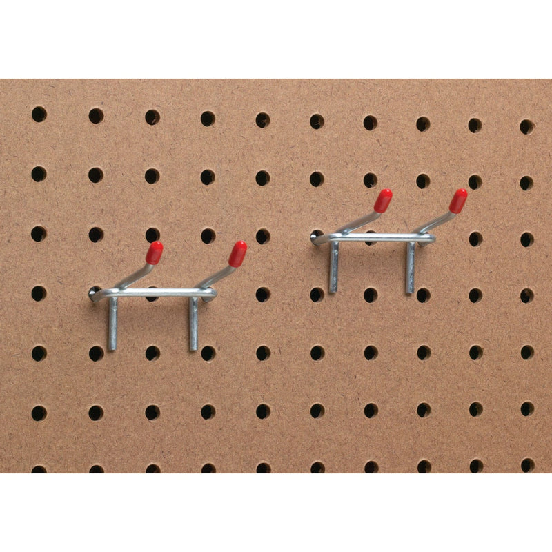 2 In. Double Arm Safety Tip Straight Pegboard Hook (2-Count)