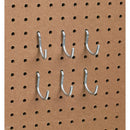 1-1/2 In. Curved Pegboard Hook (6-Count)