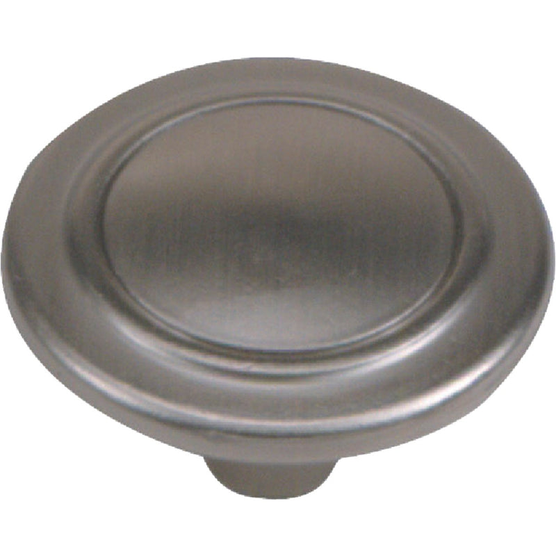 Laurey Richmond Round 1-1/4 In. Dia. Satin Pewter Cabinet Knob