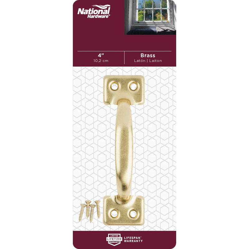 National V170 4 In. Bright Brass Window Sash Lift