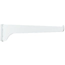 Knape & Vogt 180 Series 12 In. White Steel Regular-Duty Single-Slot Shelf Bracket