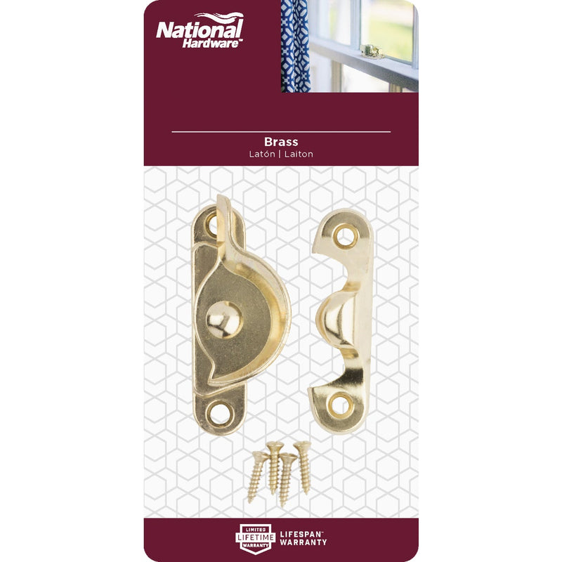 National Brass 7/8 In. Crescent Sash Lock