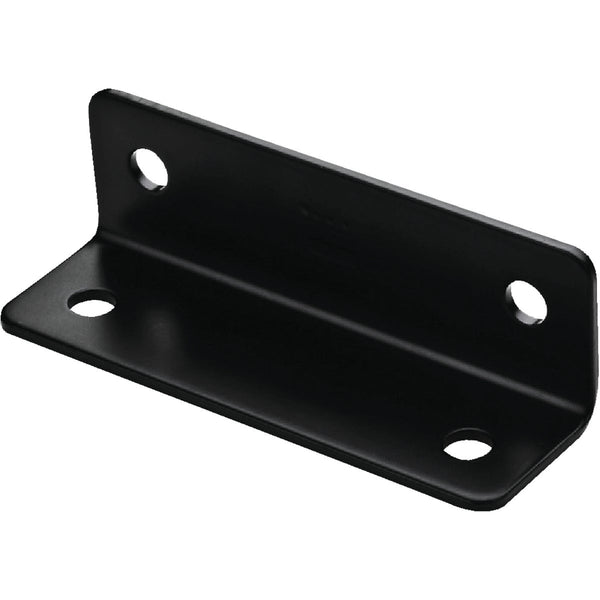 National Catalog 1212BC 1.6 In. x 5 In. Black Heavy Duty Wide Corner Brace