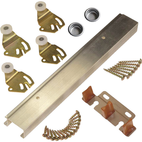 Johnson Aluminum 48 In. Bypass Door Hardware Set