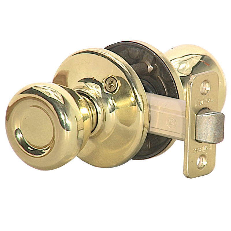 Kwikset Tylo Polished Brass Hall & Closet Door Knob