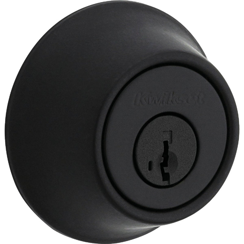 Kwikset 660 Deadbolt With SmartKey, Matte Black