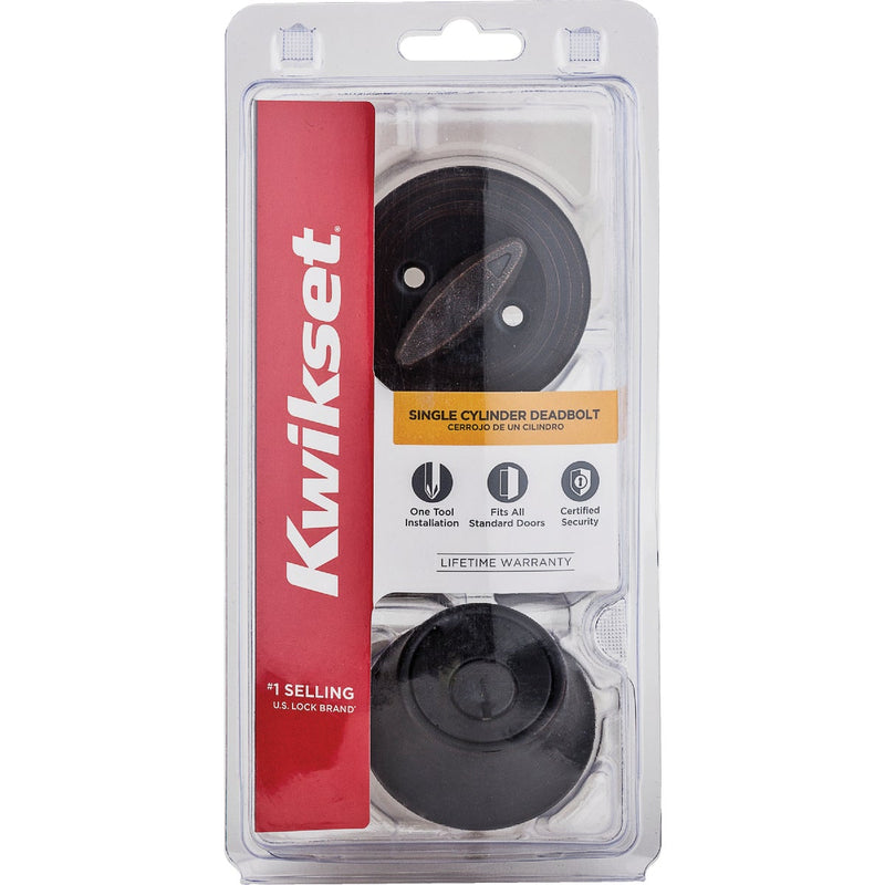 Kwikset 660 Deadbolt With SmartKey, Matte Black