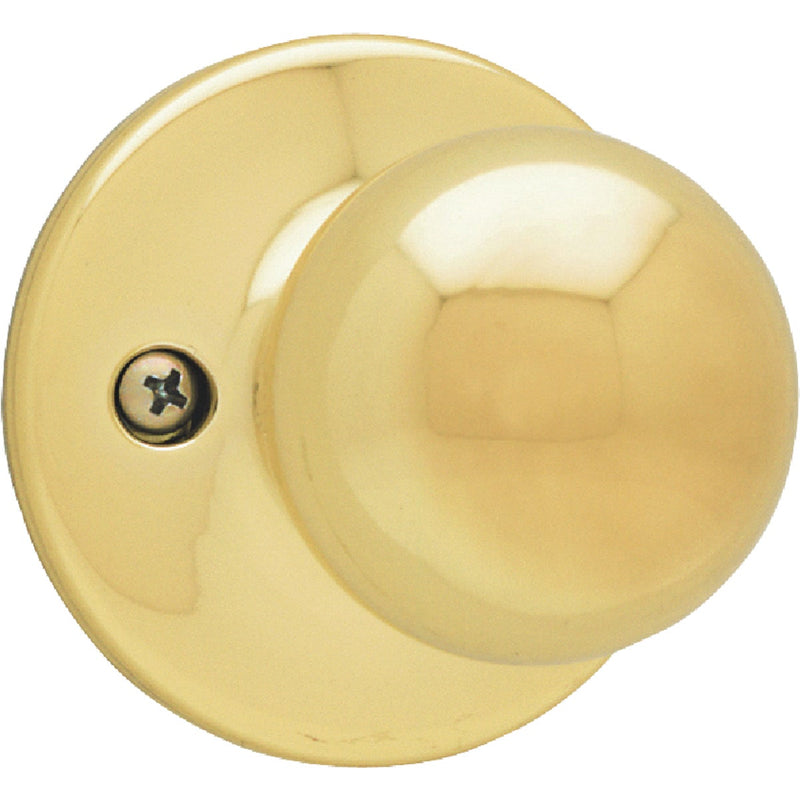 Kwikset Polished Brass Polo Dummy Door Knob