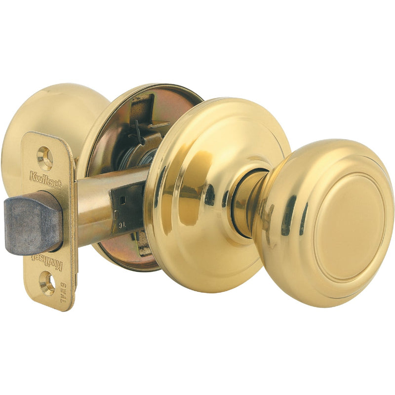 Kwikset Signature Series Polished Brass Hall & Closet Door Knob