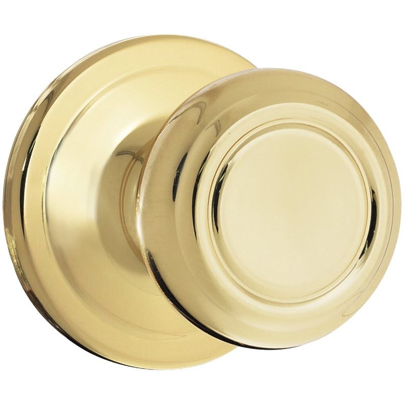 Kwikset Signature Series Polished Brass Hall & Closet Door Knob