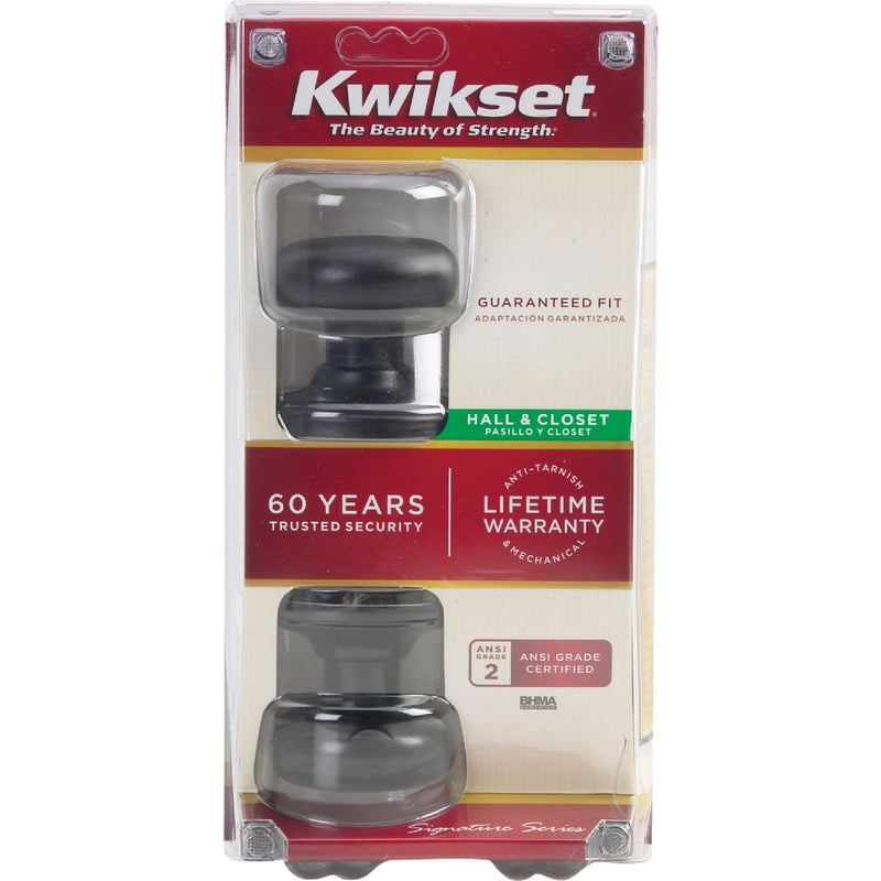 Kwikset Signature Series Venetian Bronze Hall & Closet Door Knob