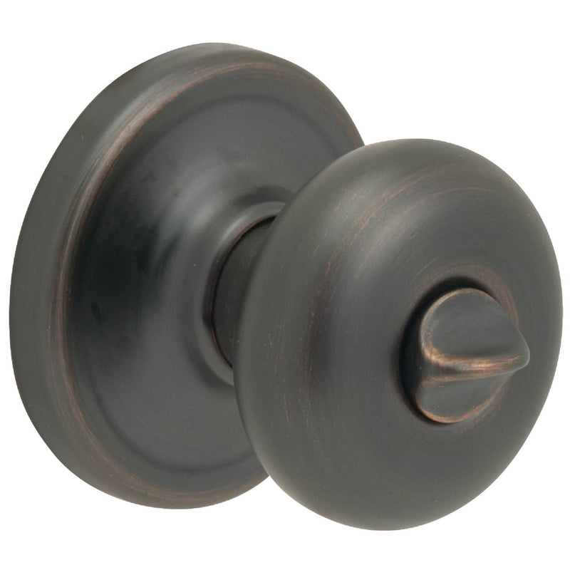 Kwikset Signature Series Venetian Bronze Bed & Bath Door Knob