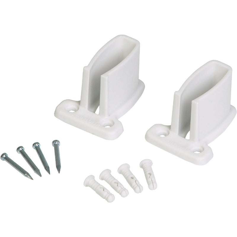 Closetmaid White Wire Shelving Wall Bracket (2-Count)