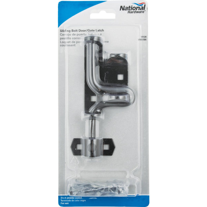 National Black Slide Bolt Latch