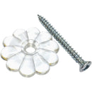 United States Hardware Clear Rosette with Screws (24-Count)