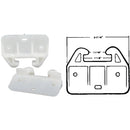 United States Hardware Rear Plastic White Track Guide for 1-1/8 In. Track (2-Pack)