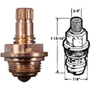 United States Hardware Hot/Cold Water Faucet Stem for Nibco Washerless Kitchen & Vanity Faucet