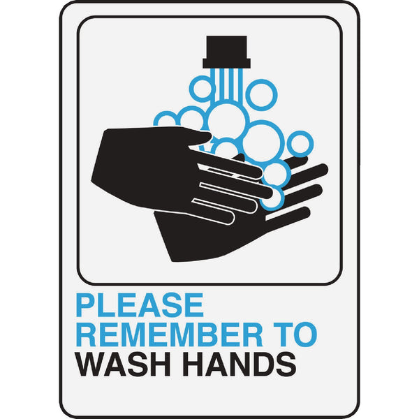 Hy-Ko Please Wash Hands Sign