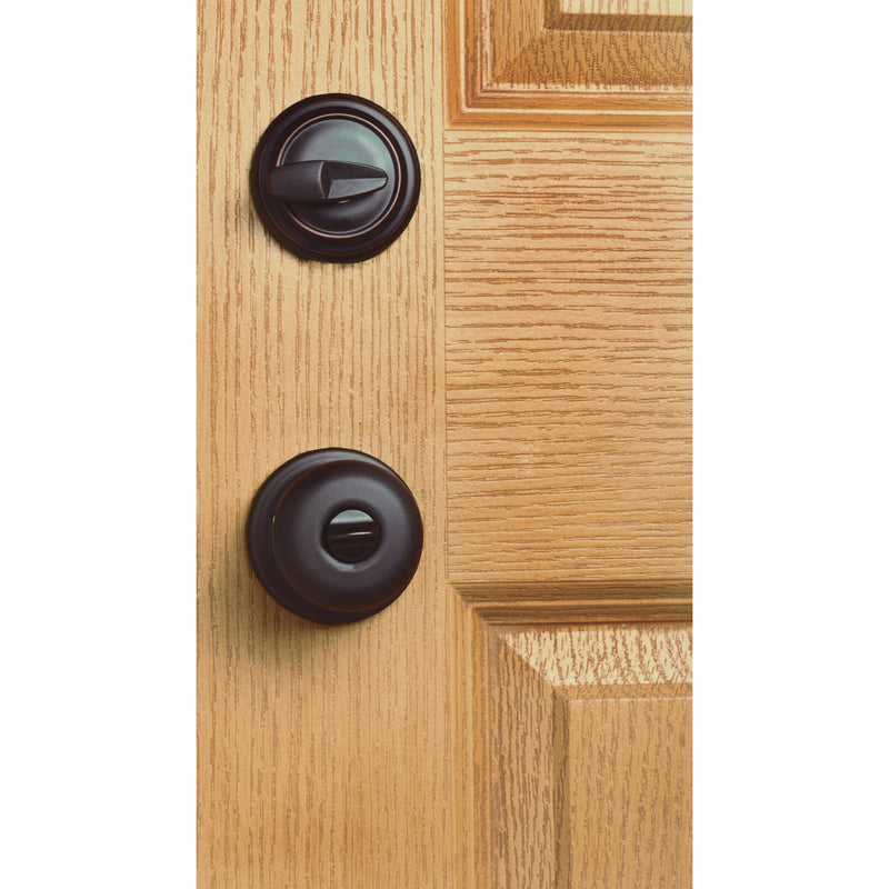 Kwikset Signature Series Juno Venetian Bronze Deadbolt and Door Knob Combo