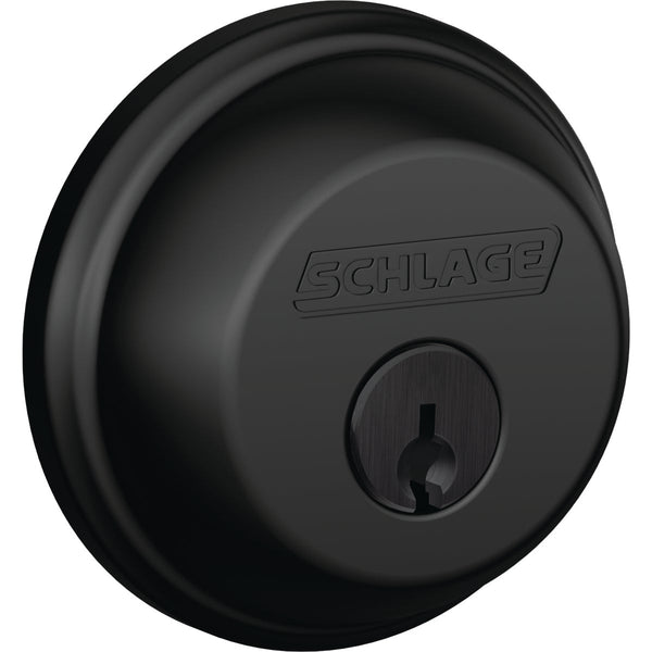 Schlage Matte Black Single Cylinder Deadbolt