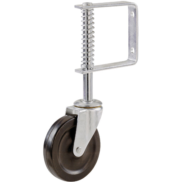 Shepherd 4 In. Gate Caster with Adjustable Spring Bracket