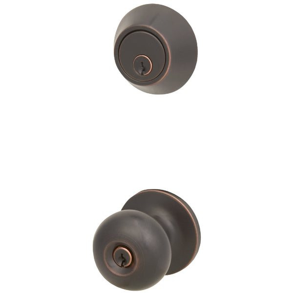 Steel Pro Oil Rubbed Bronze Deadbolt and Door Knob Combo