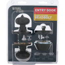 Steel Pro Oil Rubbed Bronze Deadbolt and Door Knob Combo