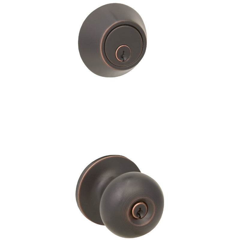 Steel Pro Oil Rubbed Bronze Deadbolt and Door Knob Combo