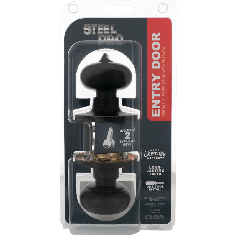 Steel Pro Oil Rubbed Bronze Entry Door Knob