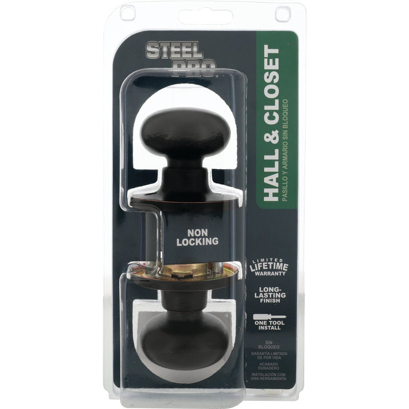 Steel Pro Oil Rubbed Bronze Hall & Closet Door Knob