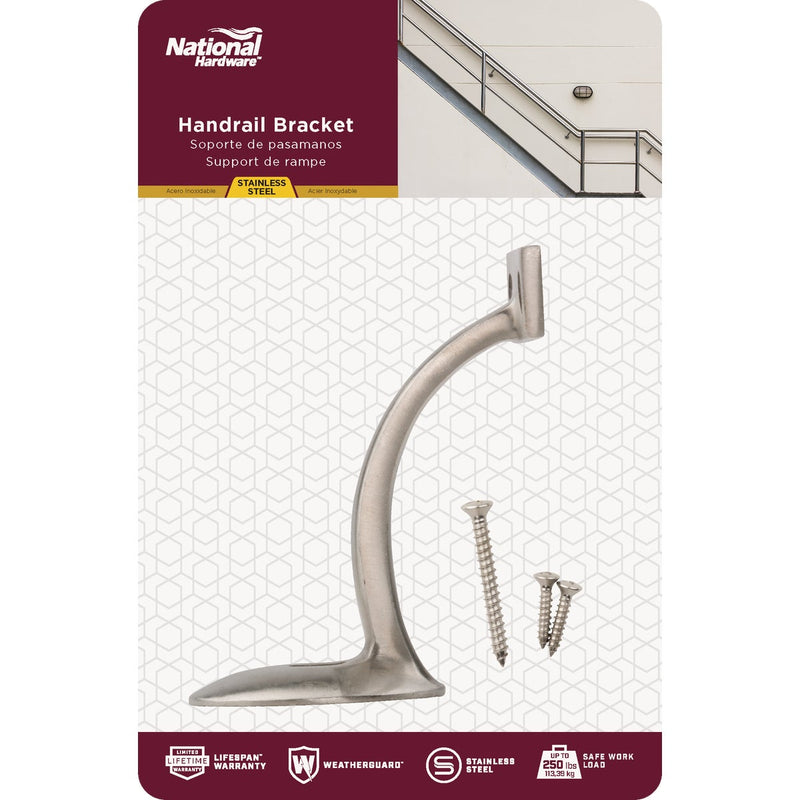 National Hardware Stainless Steel Handrail Bracket