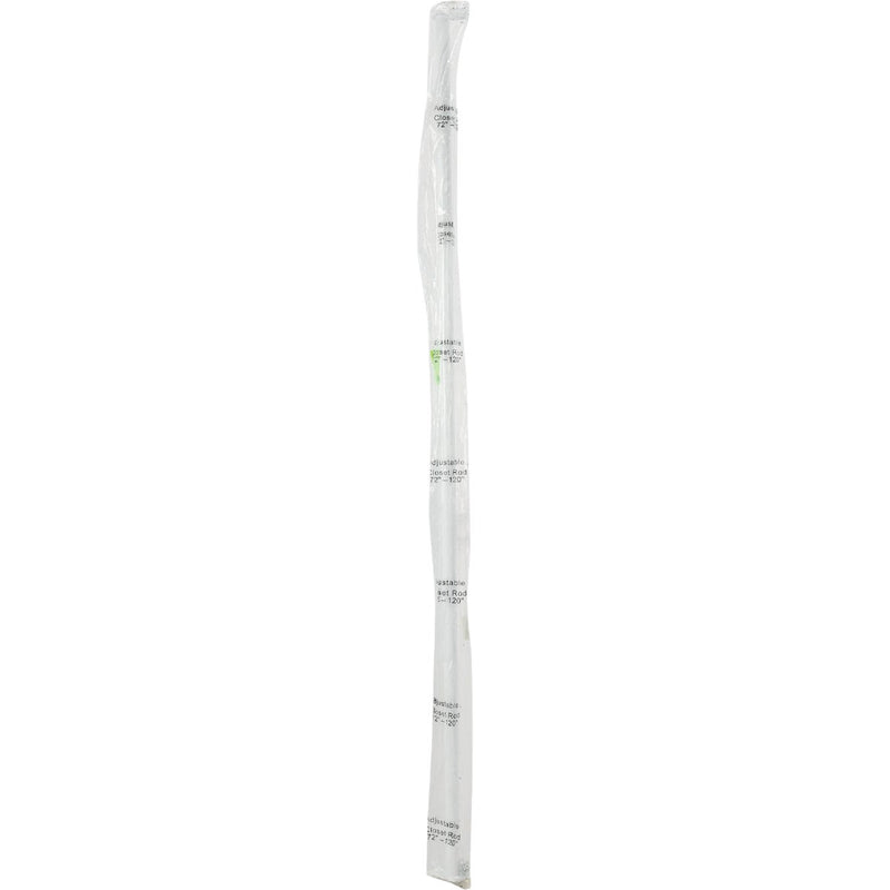 John Sterling Closet-Pro 72 In. to 120 In. x 1 In. Adjustable Closet Rod, White