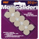 Magic Sliders 3/4 In. Oatmeal Self Adhesive Felt Pads,(20-Count)