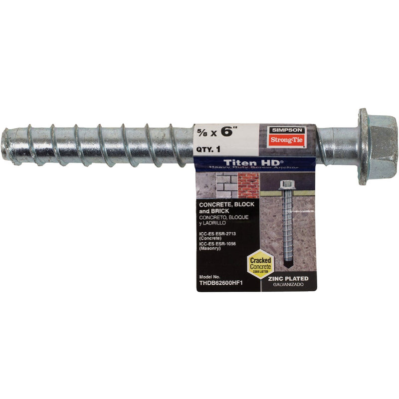 Simpson Strong-Tie Titen HD 5/8 in. x 6 in. Heavy-Duty Screw Anchor