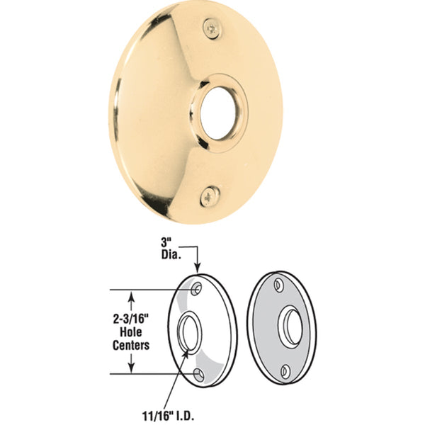 Defender Security 3 In. Replacement Door Knob Rose