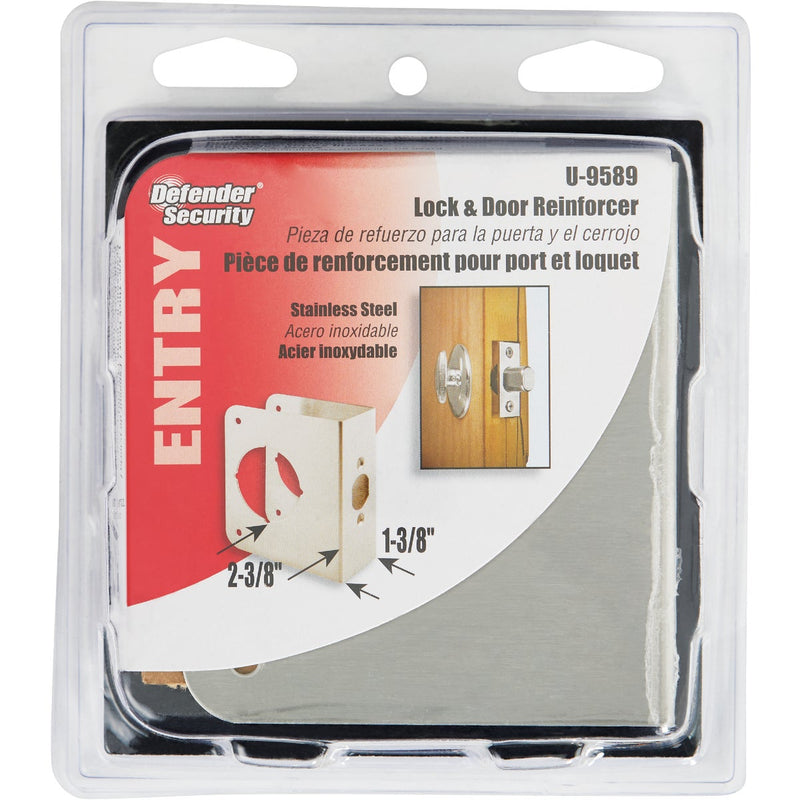 Defender Security Stainless Steel 1-3/8 In. Thick Door Reinforcer