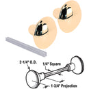 Defender Security Brass Hall & Closet Door Knob