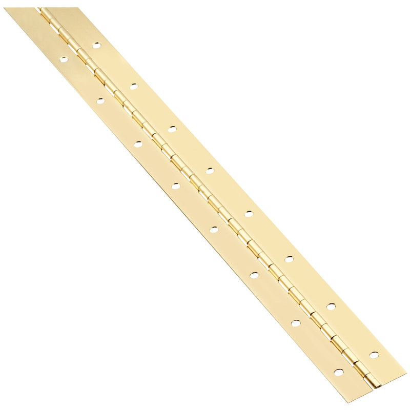 National Steel 1-1/2 In. x 48 In. Bright Brass Continuous Hinge