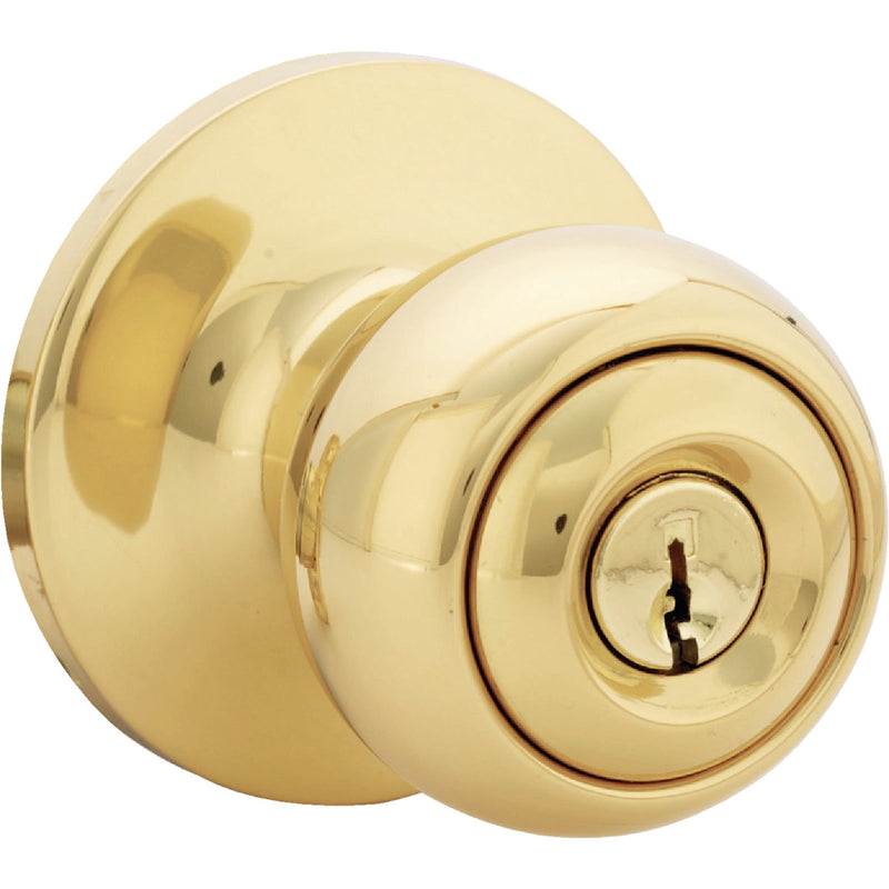 Steel Pro Polished Brass Entry Door Knob