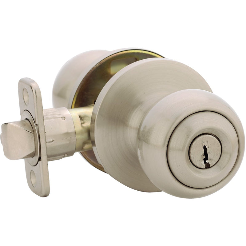 Steel Pro Brushed Nickel Entry Door Knob